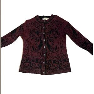 Women's plum Sweater Harley of Scotland medium